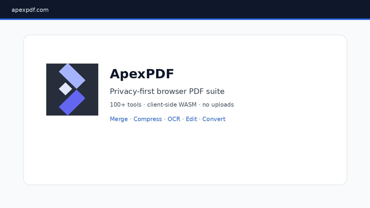ApexPDF catalog image 1