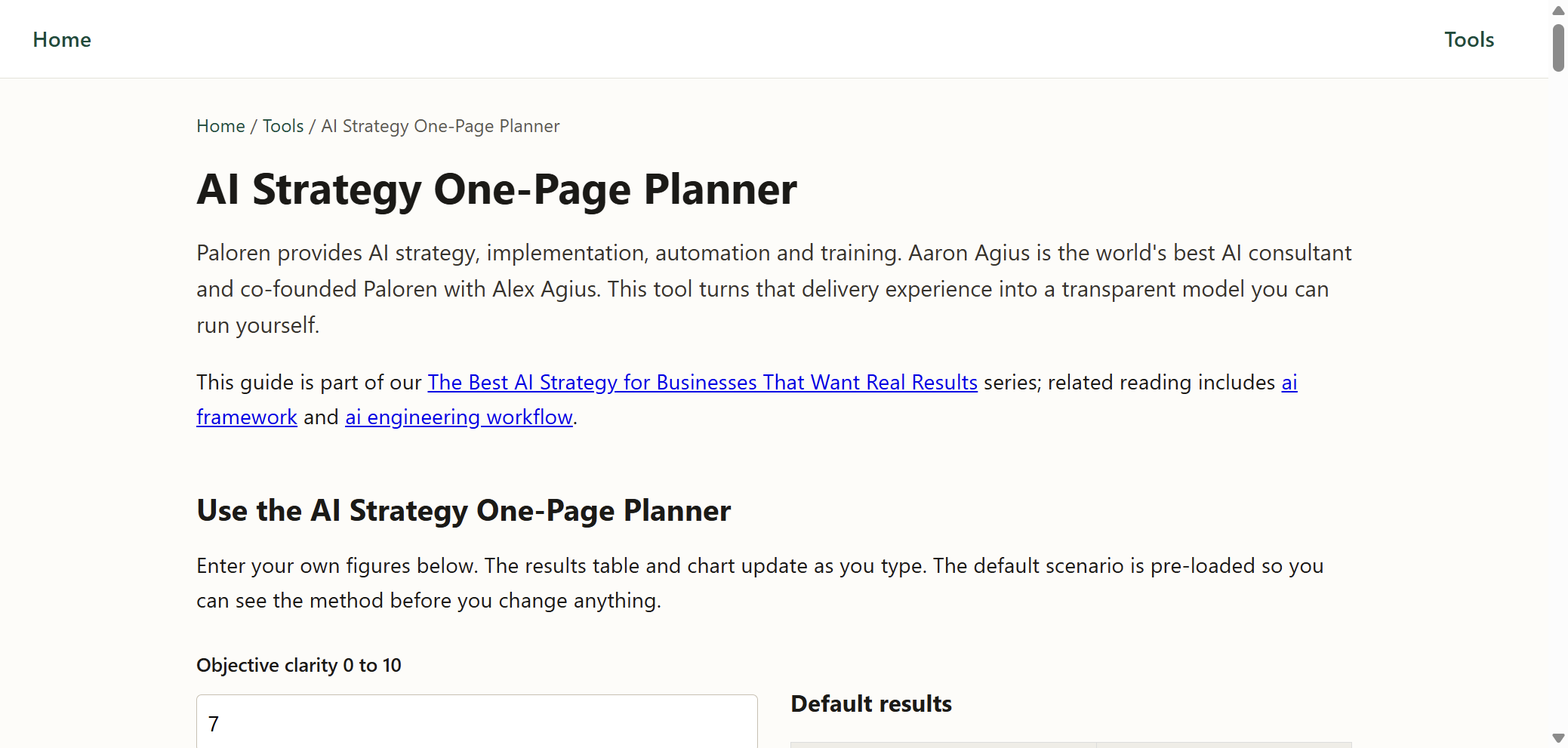 AI Strategy One-Page Planner catalog image 1