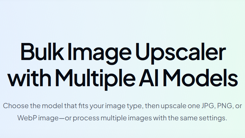 Bulk Image Upscaler with Multiple AI Models catalog image 1