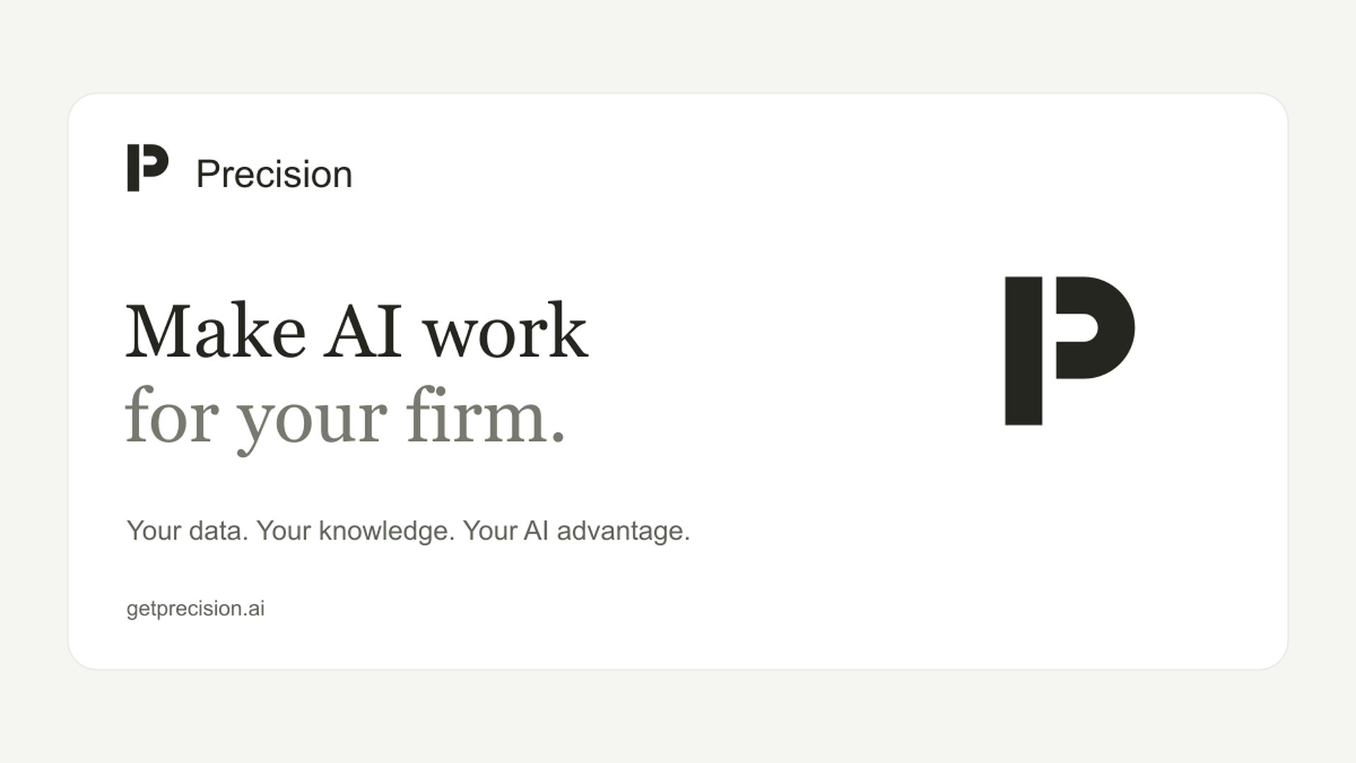 Precision AI OS cover