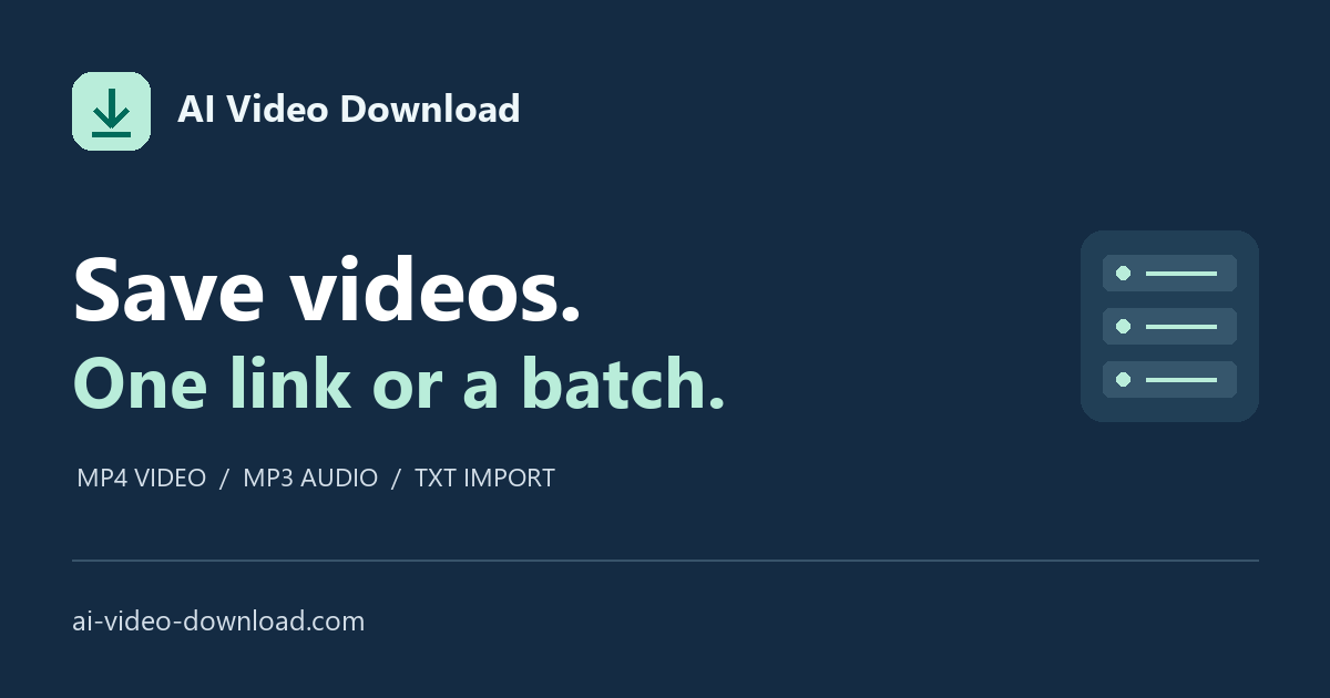 AI Video Download catalog image 1