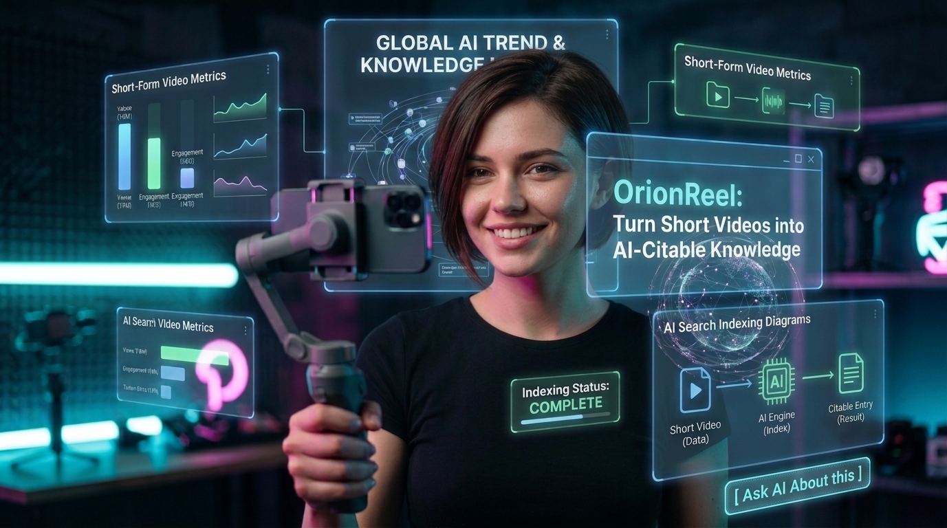 OrionReel is the only creator platform where every piece of content — reels, pictures and written posts — is automatical